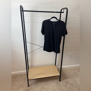 Plain Black Calvin Klein V Neck Tshirt